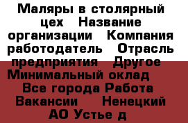 Маляры в столярный цех › Название организации ­ Компания-работодатель › Отрасль предприятия ­ Другое › Минимальный оклад ­ 1 - Все города Работа » Вакансии   . Ненецкий АО,Устье д.